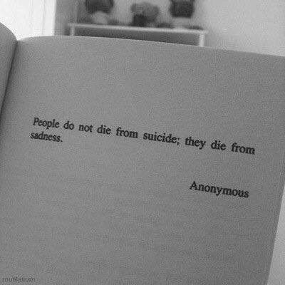 Suicide is an option
